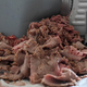 Italian beef on deli slicer